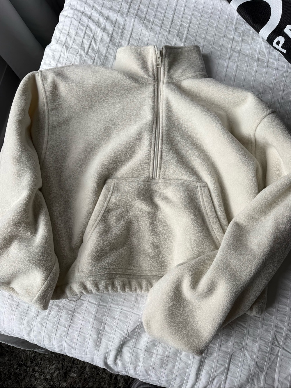 TNA Cream Sherpa Half-Zip Pullover
